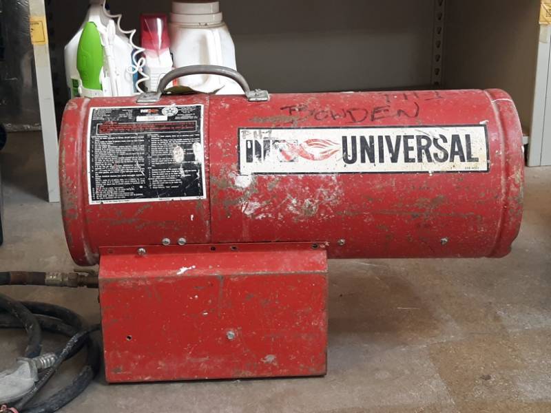 lot 9761 image: Propane Construction Heater Model 80FAS