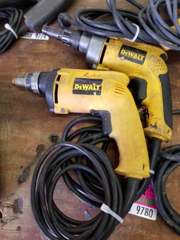 lot 9780 image: 2 Dewalt Drywall Screwdrivers