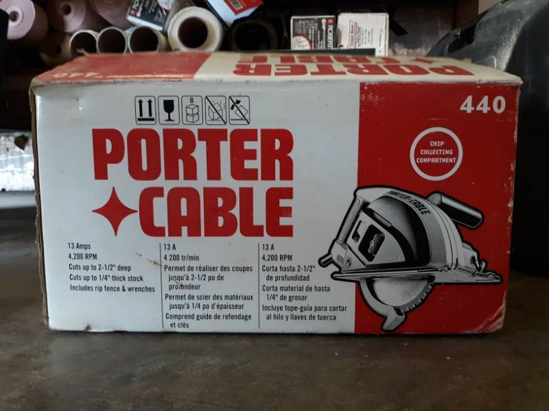 lot 9801 image: Porter Cable Metal Cutting Saw And Extra Blades
