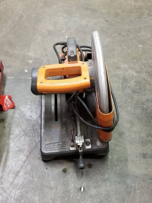 lot 9816 image: Rigid 14in Metal Cut Off Saw
