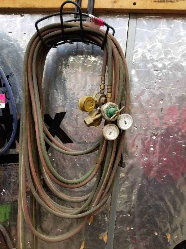 lot 9820 image: Welding Torch With Gauges