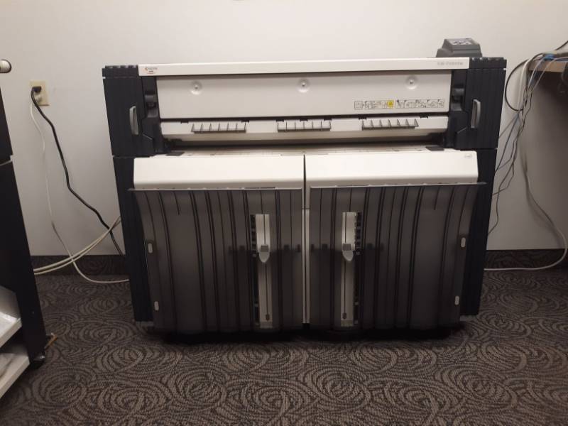 lot 9887 image: (2) Kyocera Wide Format Printer KM-P4845W, And Kyocera Wide Format Printer KM-S4850W