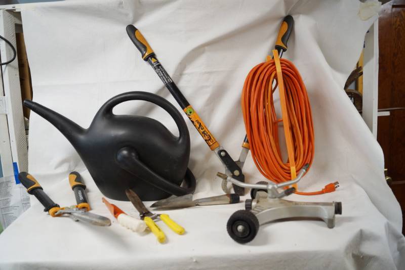 lot 4120 image: Garden Tools and Power Cord - Bid Now