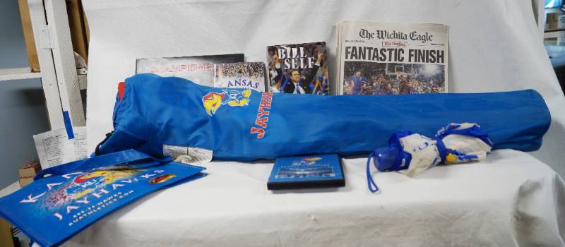 lot 4137 image: Huge Lot of KU Kansas University Items -  X-Mas is Coming
