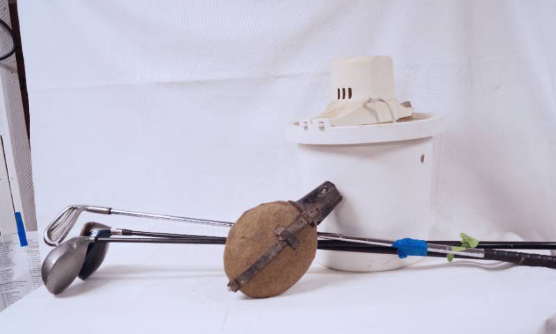 lot 4138 image: 3 Golf Clubs - Drivers - Nike - Integra - KS Tour - Ice Cream Maker