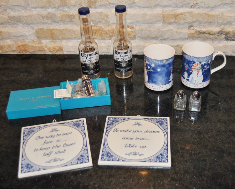 lot 3356 image: Lot of Misc. Items - Salt and Pepper Shakers and More