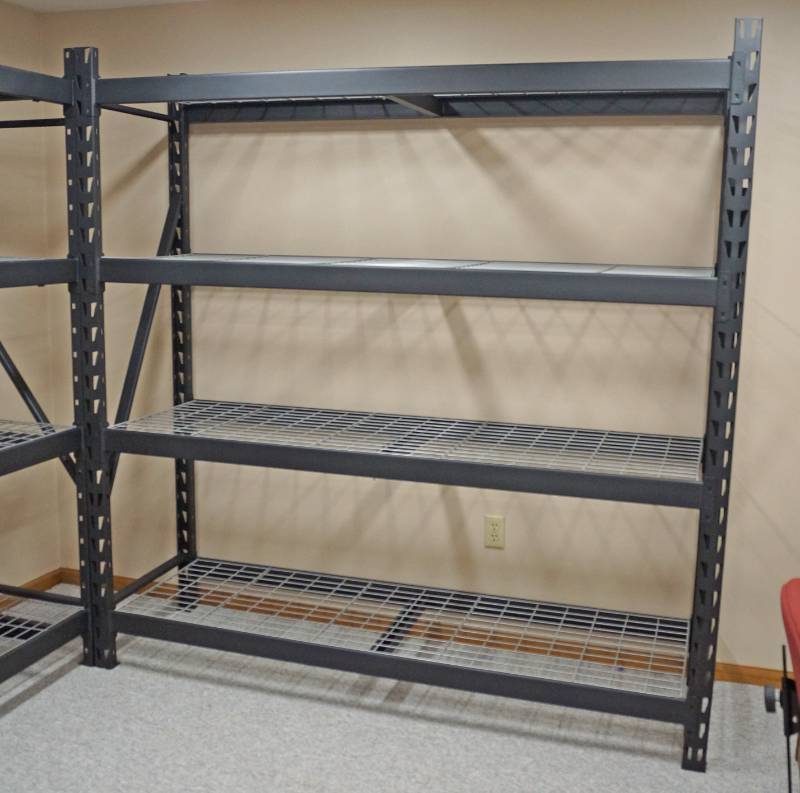lot 3204 image: Heavy Duty Very Large Storage Shelves - Nice and Sturdy