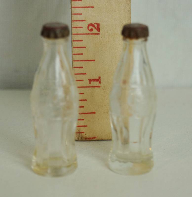 lot 3220 image: Set of Very Small and Cute Coca-Cola Bottles