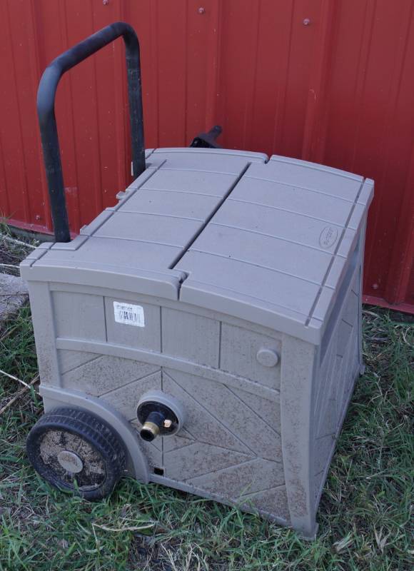lot 4058 image: LawnGarden Hose Reel Storage Box - handy