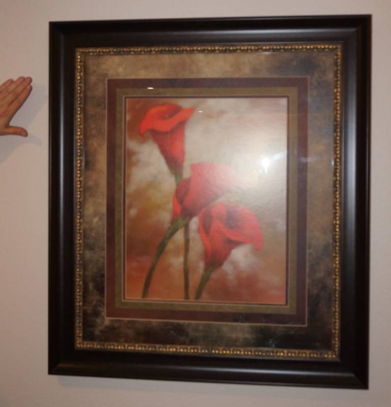 lot 1429 image: Decorative Picture LARGE Almost 3ft tall Very nice