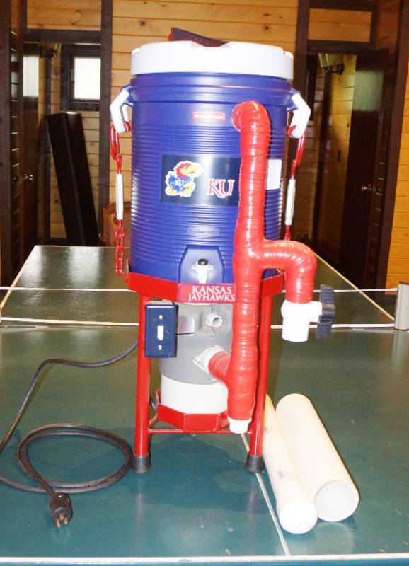 lot 1462 image: MARGARITA MACHINE - Custom Built - features KU Jayhawks - UNIQUE - WORKS GREAT