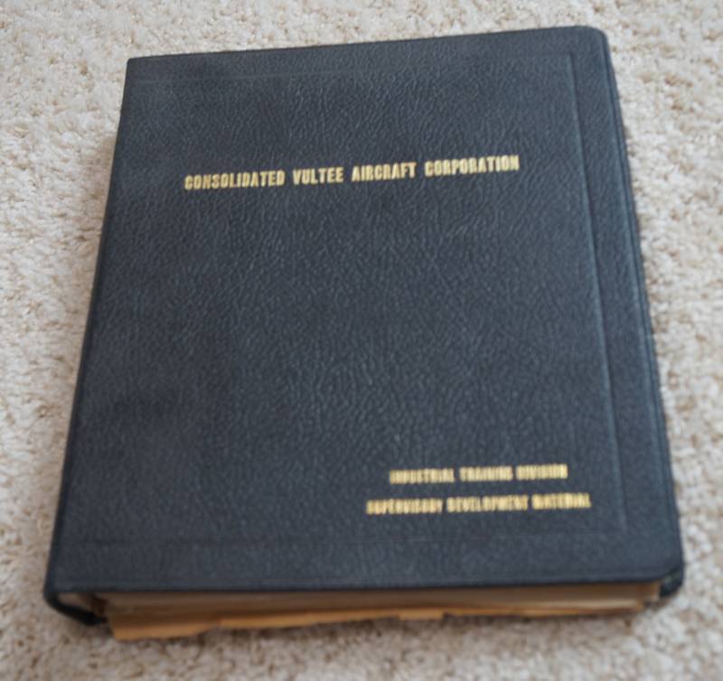 lot 3177 image: Vintage Aircraft Employee Manual - Notes included