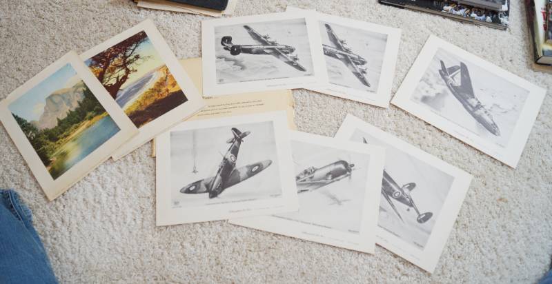 lot 3184 image: Lot Vintage War Plan Prints and Landscape Prints - see pics for details
