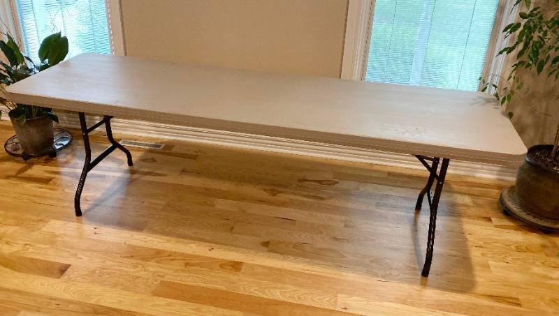 lot 3365 image: Lifetime Folding Table - 8 feet long