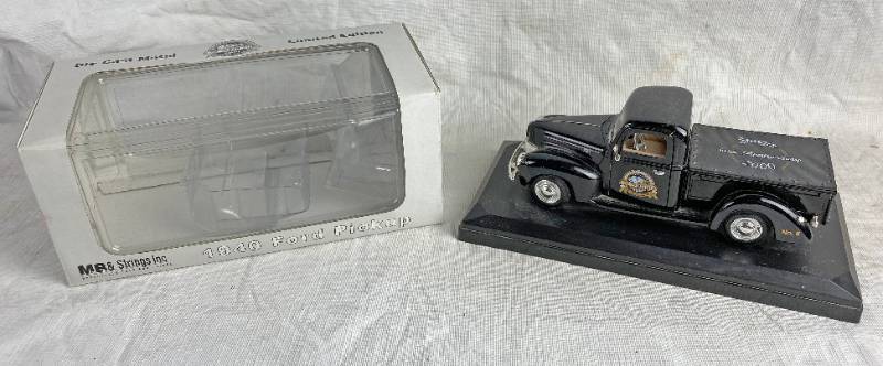 lot 3389 image: STURGIS 60th Anniversary Die Cast Metal 1940 Ford Pick Up - New in orig Box