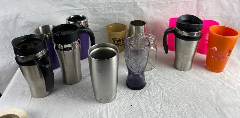 lot 3399 image: Lot of Mugs and Cups- ONE YETI
