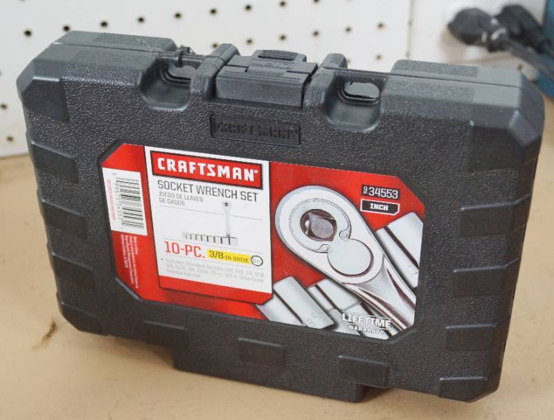 lot 1592 image: NEW Craftsman 10 pc Socket Wrench Set - never opened