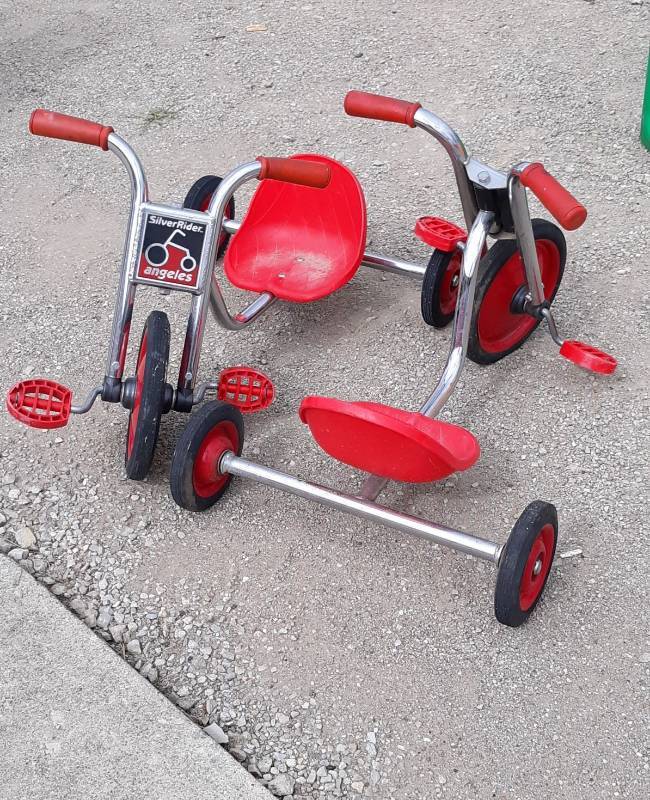 Vintage silver best sale rider angeles tricycle