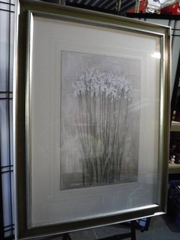 lot 7243 image: Rooms that bloom series- flowers II framed art