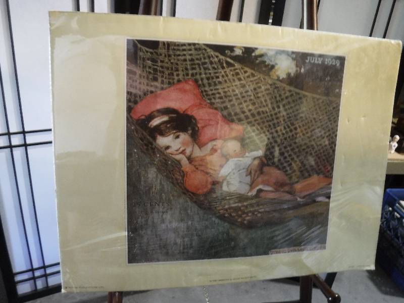 lot 7250 image:  In the hammock print by Jessie Wilcox Smith