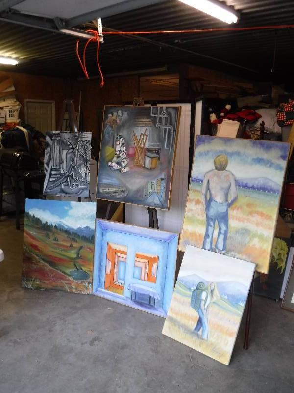 lot 7266 image: Carletta Dee Carver paintings lot