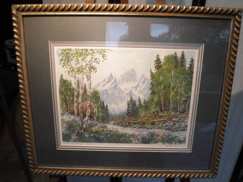 lot 7272 image:  Spring Fling Framed Signed and Numbered art