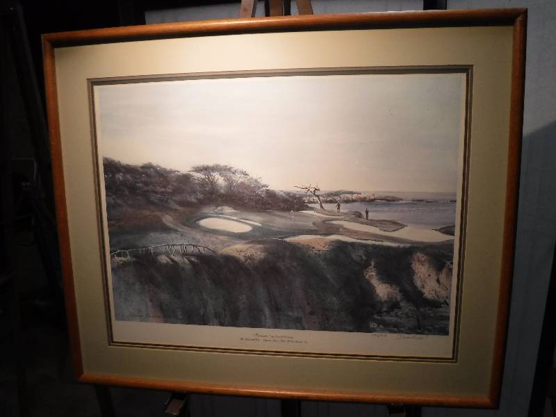 lot 7291 image: Signed and numbered Framed  Twosome By Donald Voorhees art