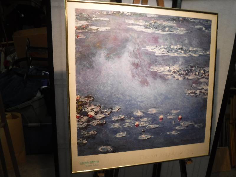lot 7309 image: Reproduction water Lilies framed Monet art print