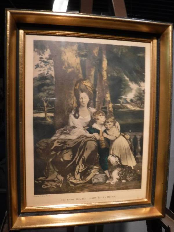 lot 7326 image: The Right HonBLE Lady Betty Delme framed print