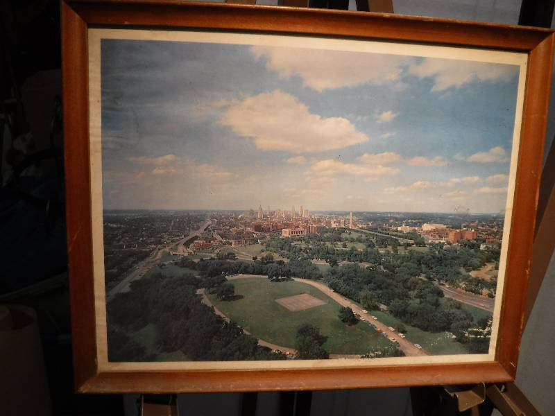 lot 7331 image: City scene from the 60s framed picture