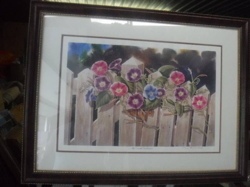 lot 7390 image:  My Colorful gatekee By Henry Wood certified reproduction print