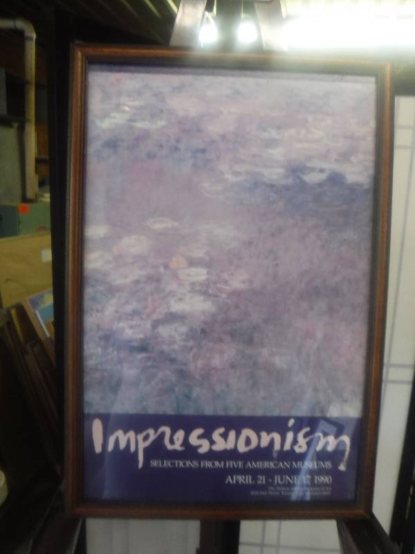 lot 7396 image: Impressionism framed poster