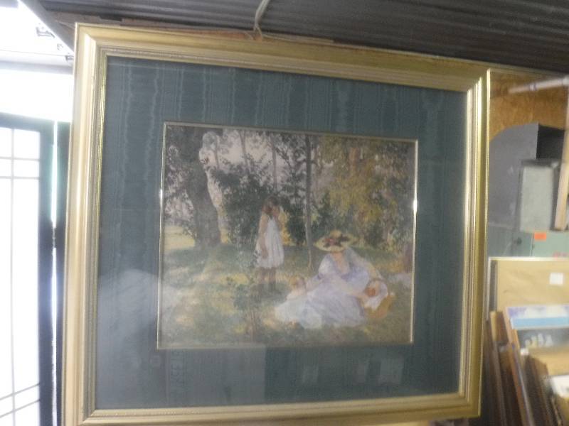 lot 7411 image: Mother and daughter picnic picture