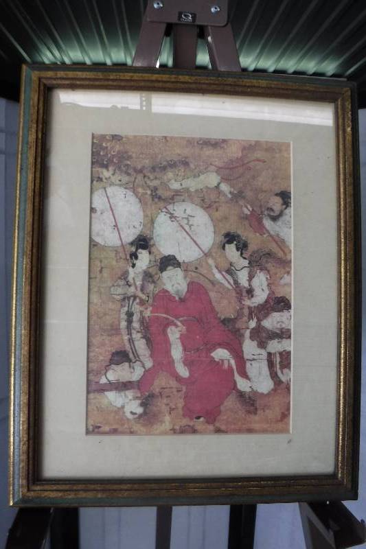 lot 7352 image: Framed oriental themed art by Marko Manufacture