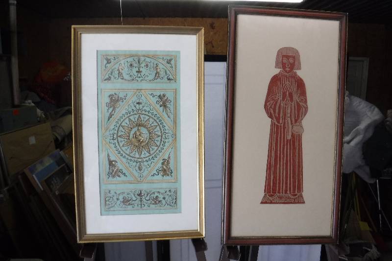 lot 7353 image: Weil Bros Rare prints Hand colored engraving and other framed engraving print