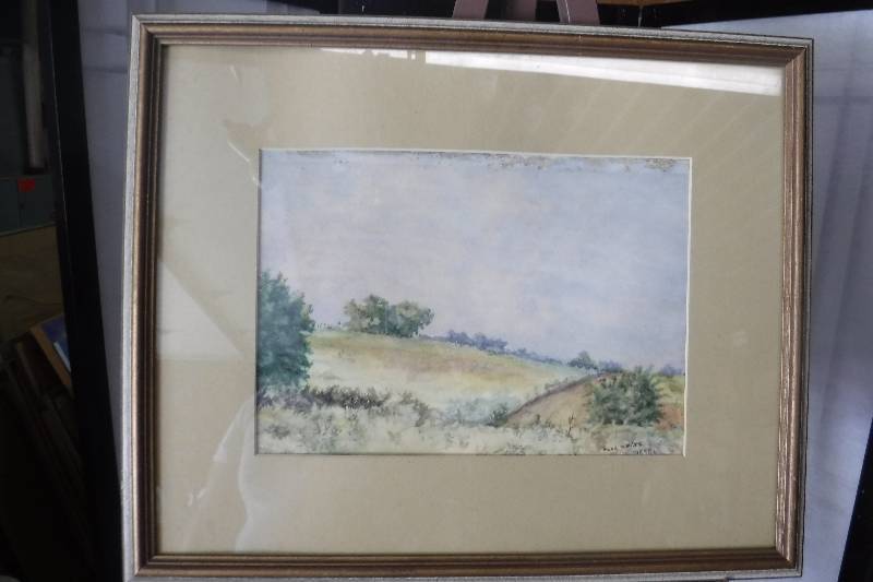 lot 7367 image: Maud M Miles framed and matted art
