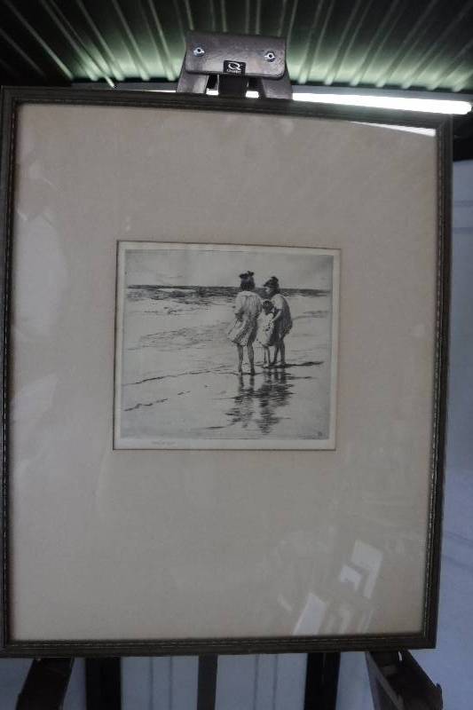 lot 7368 image:  The West Wind original etching by Sears Gallagher