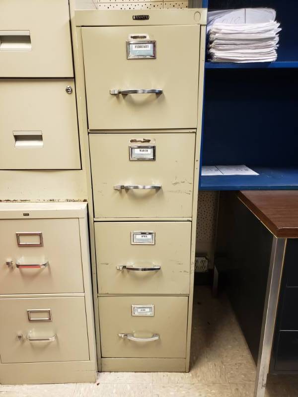 lot 10097 image: Anderson Hickey Co. 4 Drawer Filing Cabinet