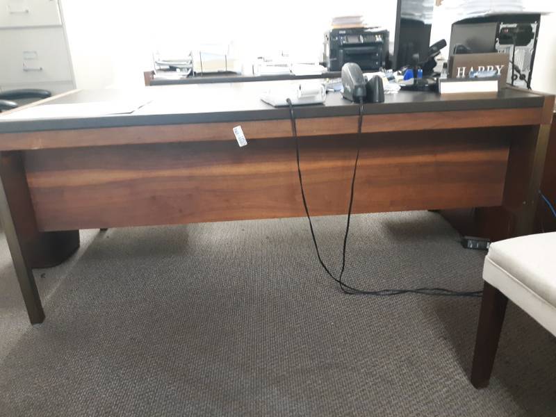 lot 10022 image: Office Desk and Matching Credenza