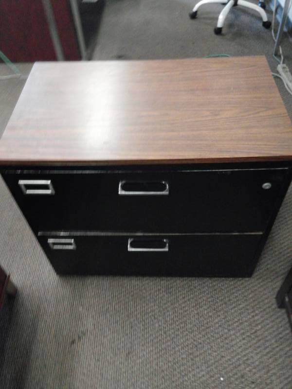 lot 10035 image: Two Drawer Lateral Filing Cabinet