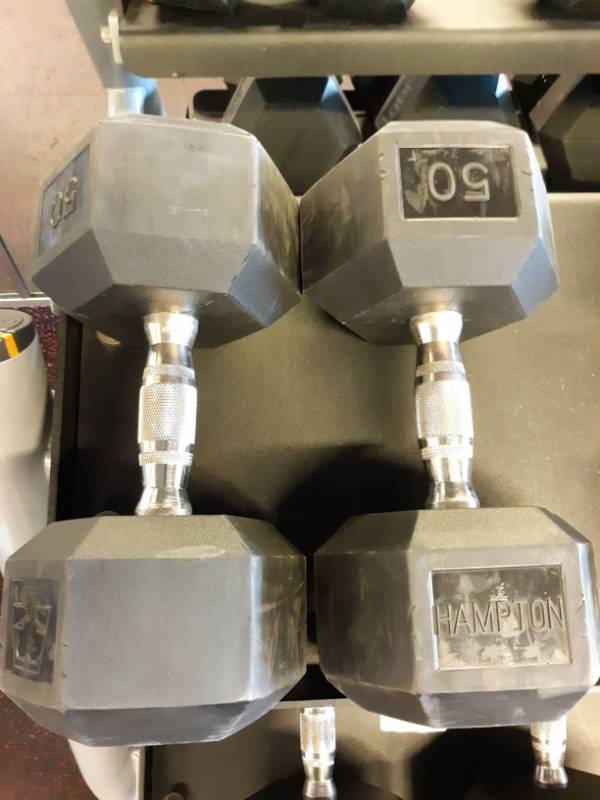 lot 1584 image: Set of Hampton 50 Lb Hand weights