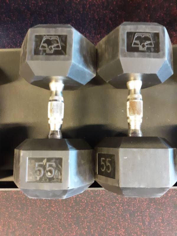 lot 1585 image: Set of Hampton 55 Lb Hand weights