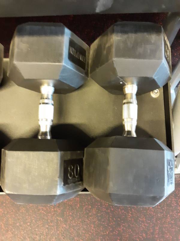 lot 1590 image: Set of Hampton 80Lb Hand weights