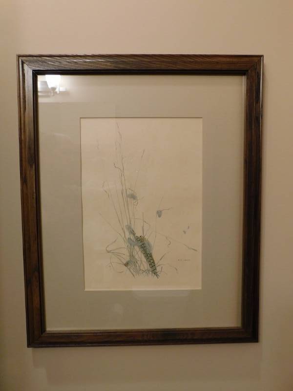 lot 3380 image: Art with Wood Frame