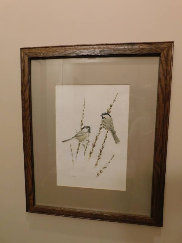 lot 3381 image: Art with Wood Frame