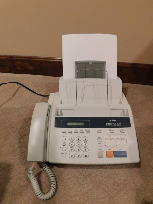 lot 3396 image: Brother Fax Machine