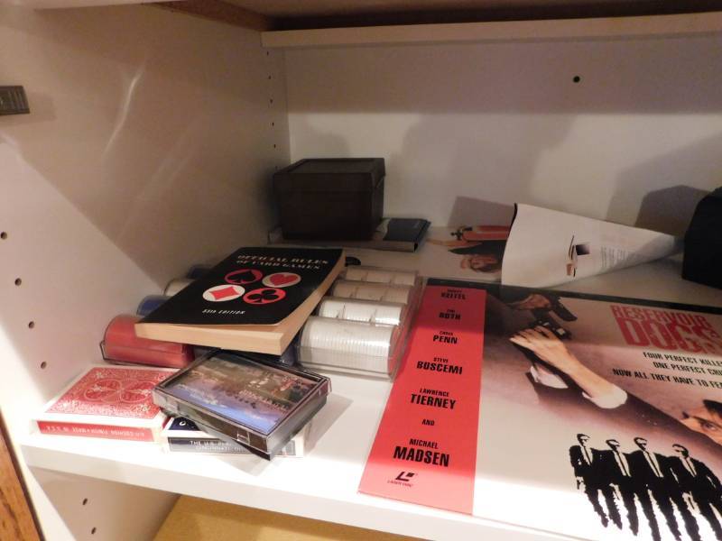lot 3456 image: Trivial Pursuit Board Game, Reservoir Dogs Lazer Disc, Poker Chips and Playing Cards