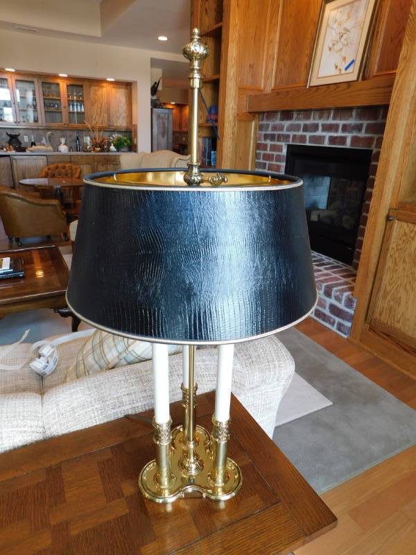 lot 3341 image: Stiffel Metal Electric Lamp
