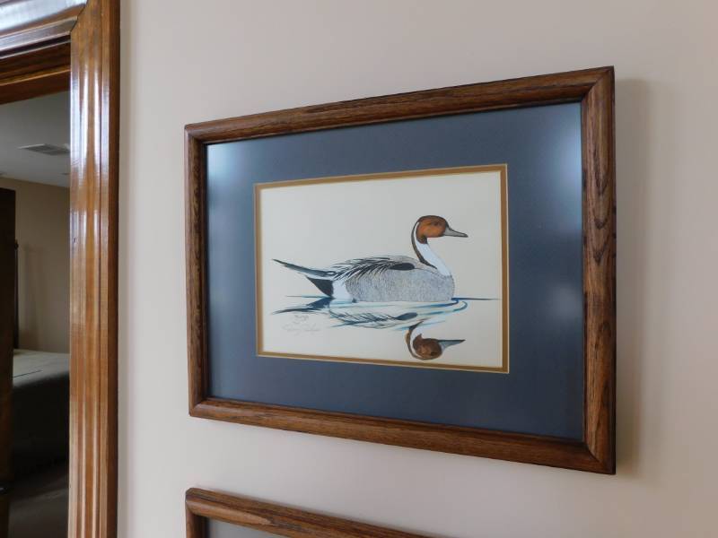 lot 3351 image: Art with Wood Frame