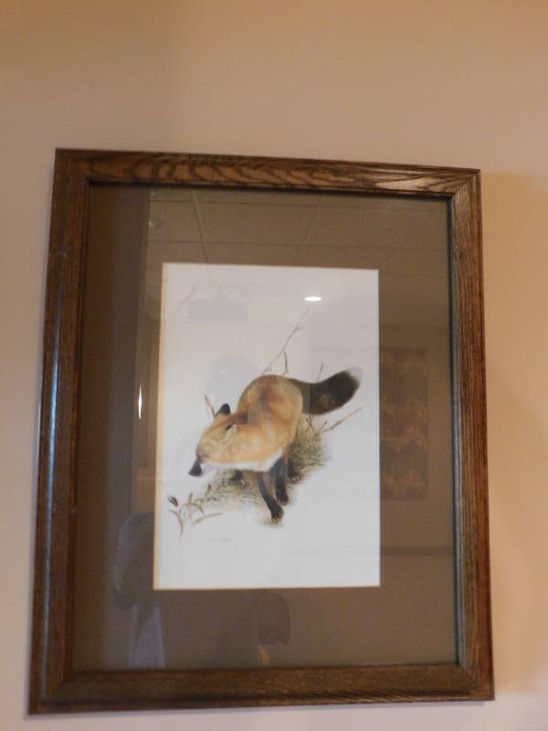 lot 3362 image: Art with Wood Frame